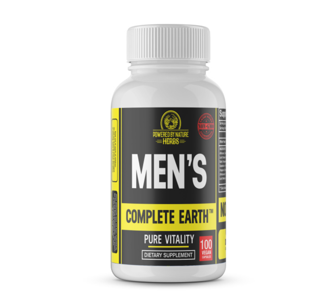For that reason we created the Men's Complete Earth Multivitamin. This product was created to fill in the gaps of your diet by providing you with rich plant vitality via nutrition that feeds your cells in addition to your sexual reproductive system.